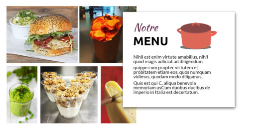 Page Menu du Camion Gourmand